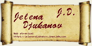 Jelena Đukanov vizit kartica